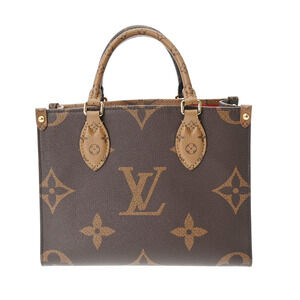 Louis Vuitton Monogram Reverse On the Go Brown Canvas Handbag